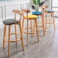 Scandinavian Rubberwood Milk Tea Shop Stool Matte Finish Upholstered Footrest Barstool Clearhalo 'Bar Furniture' 'Bar Stools' 'bar_stools' 'furn' 'furn_bar_stools' 'Furniture' 'furniture_bar_stools' 'Kitchen & Dining Furniture' 1200x1200_ee3a532d-826d-4a34-8276-d3cc7440ec2d