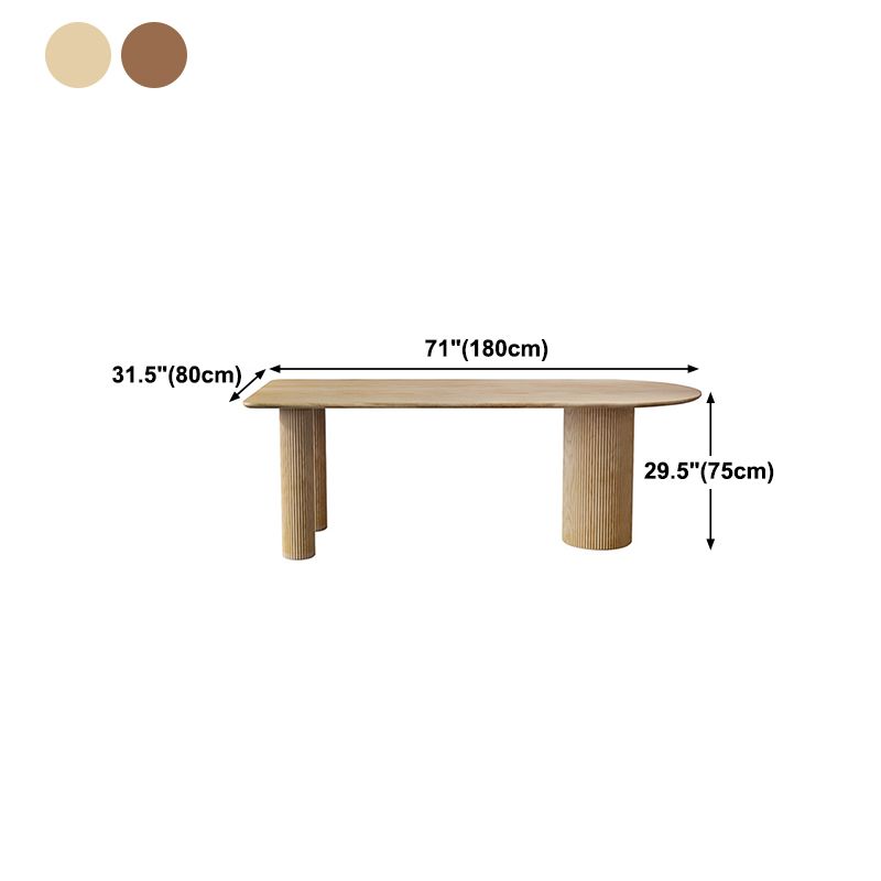 Pine Wood Contemporary Free Form Dining Table Wood Top Table for Dining Room Clearhalo ' dining_table' 'Dining Tables & Seating' 'Dining Tables' 'furn' 'furn_dining_table' 'Furniture' 'furniture_dining_table' 'Kitchen & Dining Furniture' 'kitchen&dining_furn' 'kitchen' 'kitchen_dining_table' 1200x1200_ee3c0de0-095e-4e6e-9d05-e69174104032