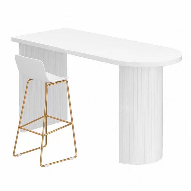 Modern Solid Wood Bar Table Living Room Fixed Bistro Bar Desk Clearhalo 'Bar Furniture' 'Bar Tables' 'bar_tables' 'furn' 'furn_bar_tables' 'Furniture' 'Kitchen & Dining Furniture' 1200x1200_ee3c41d3-c6ec-48da-a1a2-7b987fcfb698