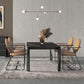 Modern Style Sintered Stone Dining Table Black Rectangle Kitchen Table with 4 Legs Clearhalo ' dining_table' 'Dining Tables & Seating' 'Dining Tables' 'furn' 'furn_dining_table' 'Furniture' 'furniture_dining_table' 'Kitchen & Dining Furniture' 'kitchen&dining_furn' 'kitchen' 'kitchen_dining_table' 1200x1200_ee3c87ff-7645-4f1f-9b08-ddf92a710913
