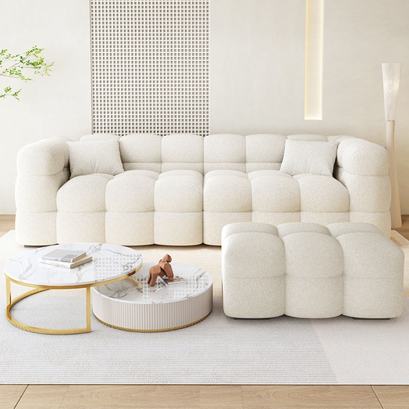 Nordic Biscuit Back Wool Sofa Tuxedo Arm 41.3"d Sofa in Cream Clearhalo 'furn' 'furn_sofas' 'Furniture' 'Living Room Furniture' 'Sofa' 'sofas' 1200x1200_ee3d136a-1a4d-4f34-a50d-6dc88eb57c1b