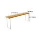 Pine Wood Bar Dining Table Industrial Bar Dining Table with Sled Base in White Clearhalo 'Bar Furniture' 'Bar Tables' 'bar_tables' 'furn' 'furn_bar_tables' 'Furniture' 'furniture_bar_tables' 'Kitchen & Dining Furniture' 1200x1200_ee3f55f8-7dd2-40d8-9dde-3ef5828f186b