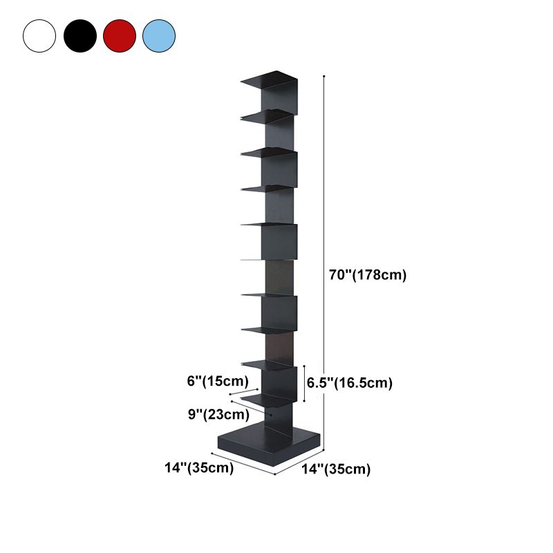 13.78"W Bookshelf Contemporary Style Invisible Bookcase for Office Study Room Clearhalo 'Bookcases' 'furn' 'furn_bookcases' 'Furniture' 'furniture_bookcases' 'Office Furniture' 1200x1200_ee3fce37-3955-49b8-94f8-4e334f25a014