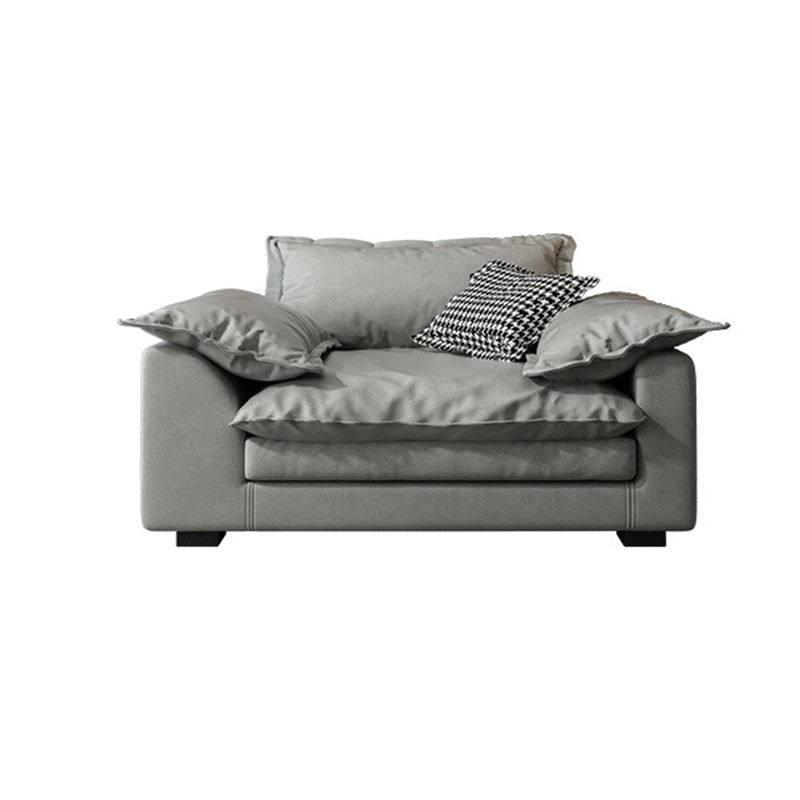 Stain Resistant Sofa Couch Square Arm Sofa Set with Pillows in Grey Clearhalo 'furn' 'furn_sofas' 'Furniture' 'Living Room Furniture' 'Sofa' 'sofas' 1200x1200_ee402df6-75a8-4c10-a40d-90ede4f283f6