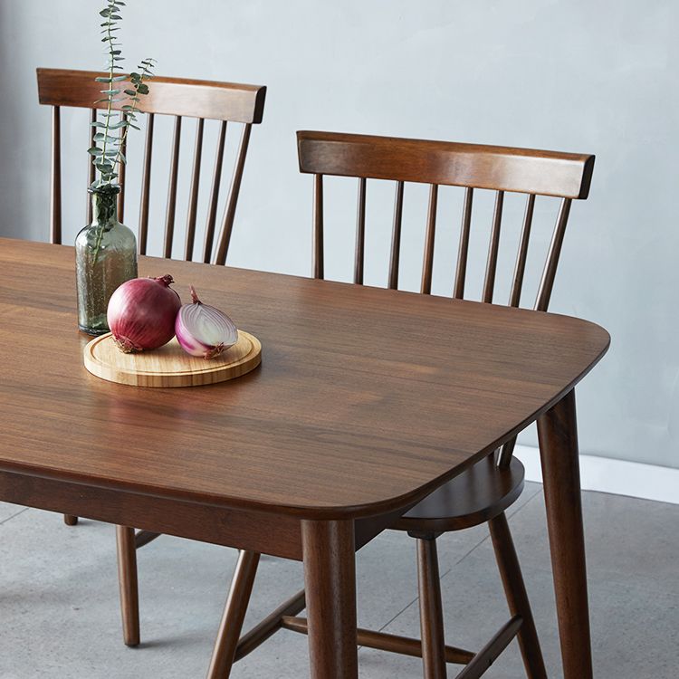 Traditional Luxury Rectangular Dining Table Rubberwood Dining Table with 4 Legs Clearhalo ' dining_table' 'Dining Tables & Seating' 'Dining Tables' 'furn' 'furn_dining_table' 'Furniture' 'furniture_dining_table' 'Kitchen & Dining Furniture' 'kitchen&dining_furn' 'kitchen' 'kitchen_dining_table' 1200x1200_ee413938-9922-4c54-a300-2f7e7399d1de