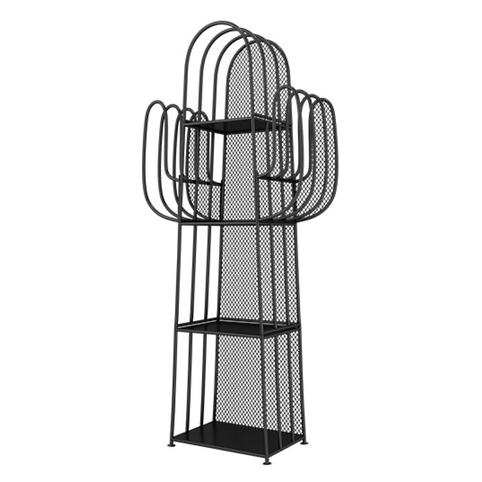 Modern Style Bookshelf Standard Closed Back Metal Home Bookcase