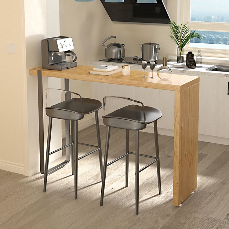 Juego de barra de estilo contemporáneo, juego de comedor de Pub rectangular de madera maciza de 1/3 piezas para interior