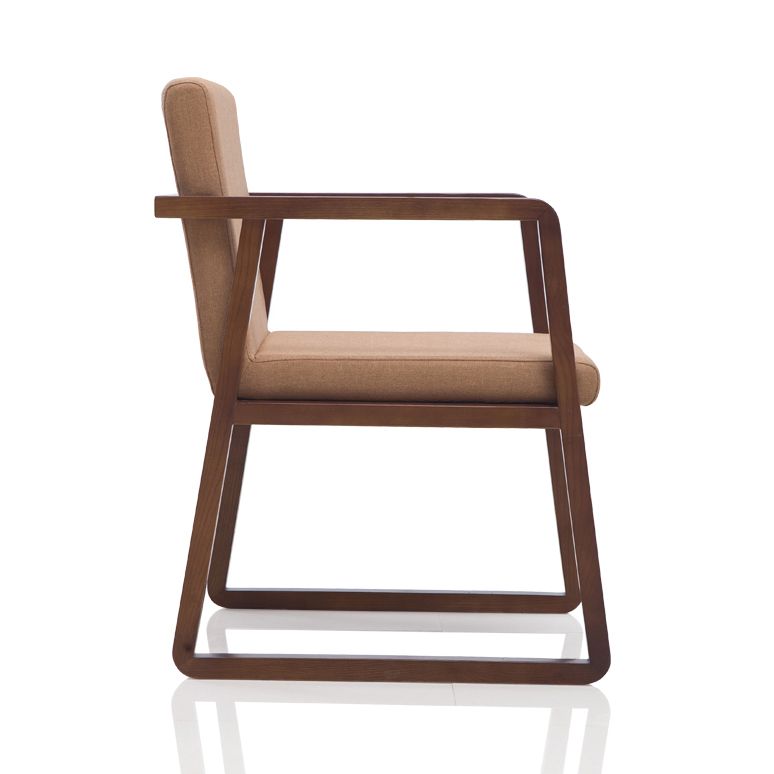 Traditional Wood Dining Side Chair Home Solid Back Dining Chair with Arm Clearhalo ' kitchen&dining_furn' 'Dining Chairs' 'Dining Tables & Seating' 'dining_chair' 'furn' 'furn_dining_chair' 'Furniture' 'furniture_dining_chair' 'Kitchen & Dining Furniture' 'kitchen' 1200x1200_ee41e601-4c34-460a-8346-11085bc4fbb8