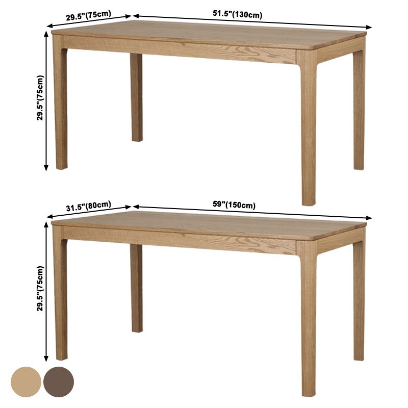 Rectangle Solid Wood Table Modern Kitchen Table with 4 Legs for Restaurant Clearhalo ' dining_table' 'Dining Tables & Seating' 'Dining Tables' 'furn' 'furn_dining_table' 'Furniture' 'furniture_dining_table' 'Kitchen & Dining Furniture' 'kitchen&dining_furn' 'kitchen' 'kitchen_dining_table' 1200x1200_ee42cff9-66c3-4907-b4ba-f13b554722e3