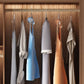 Brown Wardrobe Closet Engineered Wood Storage Cabinet for Bedroom