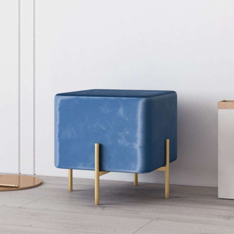 Solid Color Fabric Standard Stool Modern Simple Square Upholstered Footstool Clearhalo 'furn' 'furn_ottomans_poufs' 'Furniture' 'Living Room Furniture' 'Ottomans & Poufs' 'ottomans_poufs' 1200x1200_ee443268-ed99-47d2-aa5e-ec3a7c35a3c2