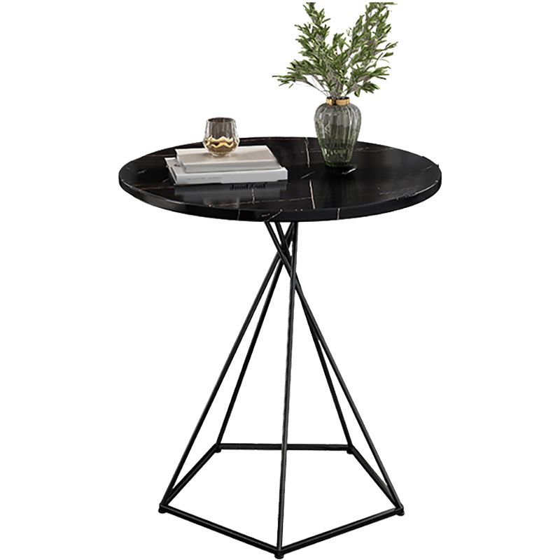 Wood Coffee Table Round Minimalist Coffee Table for Living Room