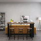 Double Pedestal Modern Hall/Pub Table Specialty Wood Indoor Bistro Bar Table Clearhalo 'Bar Furniture' 'Bar Tables' 'bar_tables' 'furn' 'furn_bar_tables' 'Furniture' 'furniture_bar_tables' 'Kitchen & Dining Furniture' 1200x1200_ee45bc04-3918-4202-a4c1-6b8e8ce0cde1