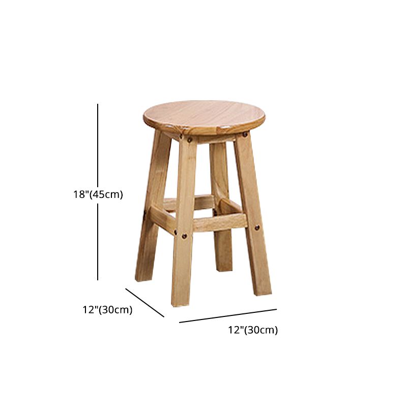 Modern Armless Backless Counter Stool Wood Cafe Bar Stool with Seat and Pedal Clearhalo 'Bar Furniture' 'Bar Stools' 'bar_stools' 'furn' 'furn_bar_stools' 'Furniture' 'furniture_bar_stools' 'Kitchen & Dining Furniture' 1200x1200_ee46cd20-32c3-43af-9579-16d07a60b120