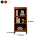 Contemporary Style Bookshelf Solid Wood Closed Back Bookcase for Office and Home Clearhalo 'Bookcases' 'furn' 'furn_bookcases' 'Furniture' 'furniture_bookcases' 'Office Furniture' 1200x1200_ee476b55-daa5-4394-aeef-203d801cb659