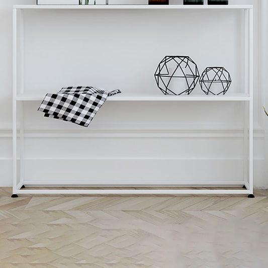 Etagere Metal Bookshelf 2-tier Open Back Modern Bookcase in Burnish