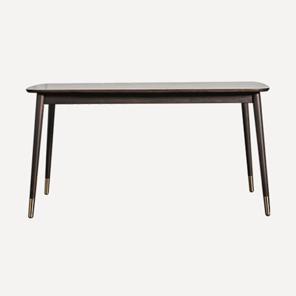 Rectangle 4 Legs Luxury Style Dining Table Wood Color Fixed Table of Solid Rubberwood Clearhalo ' dining_table' 'Dining Tables & Seating' 'Dining Tables' 'furn' 'furn_dining_table' 'Furniture' 'furniture_dining_table' 'Kitchen & Dining Furniture' 'kitchen&dining_furn' 'kitchen' 'kitchen_dining_table' 1200x1200_ee4abf30-7046-4096-b485-f87a871485b0