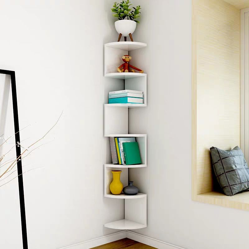 Contemporary Wall Mounted Bookcase Engineered Wood Bookshelf Clearhalo 'Bookcases' 'Furniture' 'furniture_bookcases' 'Office Furniture' 1200x1200_ee4cc5da-5224-4a1b-a6e1-c74ddb0c9041