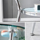 Round Transparent Dining Table Glass Table Modern with 3 Legs Pedestal Clearhalo ' dining_table' 'Dining Tables & Seating' 'Dining Tables' 'furn' 'furn_dining_table' 'Furniture' 'furniture_dining_table' 'Kitchen & Dining Furniture' 'kitchen&dining_furn' 'kitchen' 'kitchen_dining_table' 1200x1200_ee4cf0c1-7032-4f03-a48b-aeba02712a77
