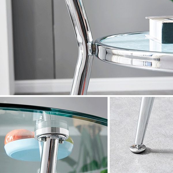 Round Transparent Dining Table Glass Table Modern with 3 Legs Pedestal Clearhalo ' dining_table' 'Dining Tables & Seating' 'Dining Tables' 'furn' 'furn_dining_table' 'Furniture' 'furniture_dining_table' 'Kitchen & Dining Furniture' 'kitchen&dining_furn' 'kitchen' 'kitchen_dining_table' 1200x1200_ee4cf0c1-7032-4f03-a48b-aeba02712a77