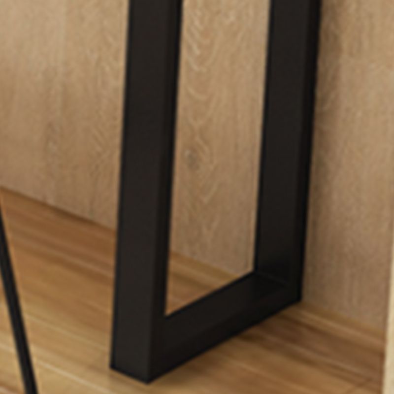 Juego de mesa de Pub rectangular Industrial de 1/5/7 piezas, mesa de mostrador de madera con taburetes sin respaldo