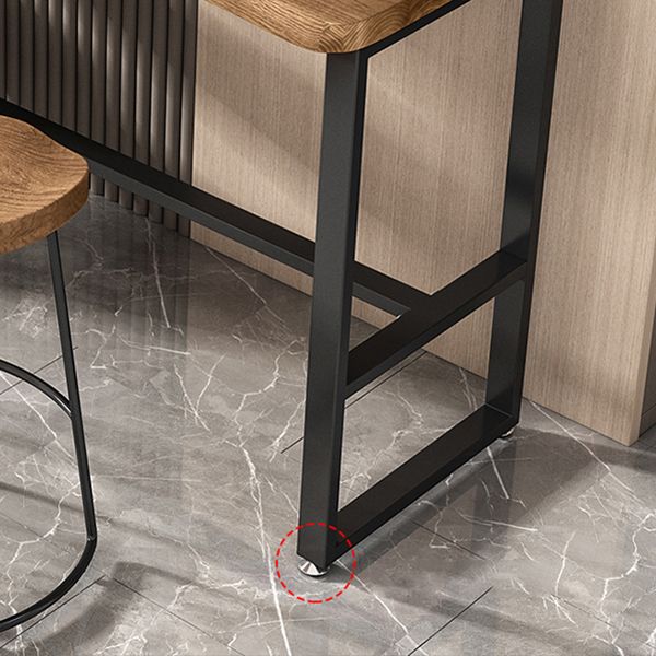 Tavolo da pranzo per btrollo da pranzo a base di bistrot in legno massiccio interno con conservazione