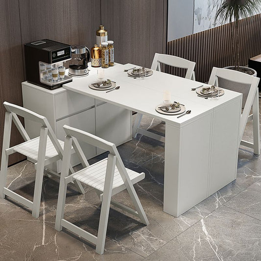 1/3/5 piezas silla de comedor de madera contemporánea juego de mesa y mesa