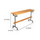 Massivholz-Bartisch-Set, moderner rechteckiger 1/2/7-teiliger Thekentisch