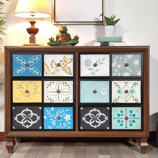 Casse di stoccaggio della casa tradizionale tradizionale americano con cassetti