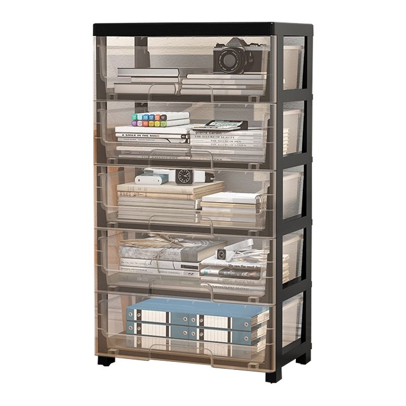 Libreria in stile moderno chiusura della libreria di plastica per l'home office