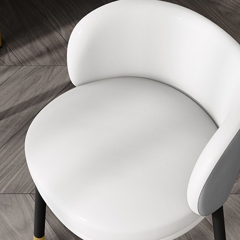 Nordic Style Armless Solid Back Chair Upholstered Side Chairs Clearhalo ' kitchen&dining_furn' 'Dining Chairs' 'Dining Tables & Seating' 'dining_chair' 'furn' 'furn_dining_chair' 'Furniture' 'furniture_dining_chair' 'Kitchen & Dining Furniture' 'kitchen' 1200x1200_ee518967-703c-4057-bc89-02e873eb793e