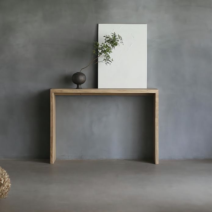 Tavolo da accento largo 12 pollici di console rettangolo moderno di metà secolo