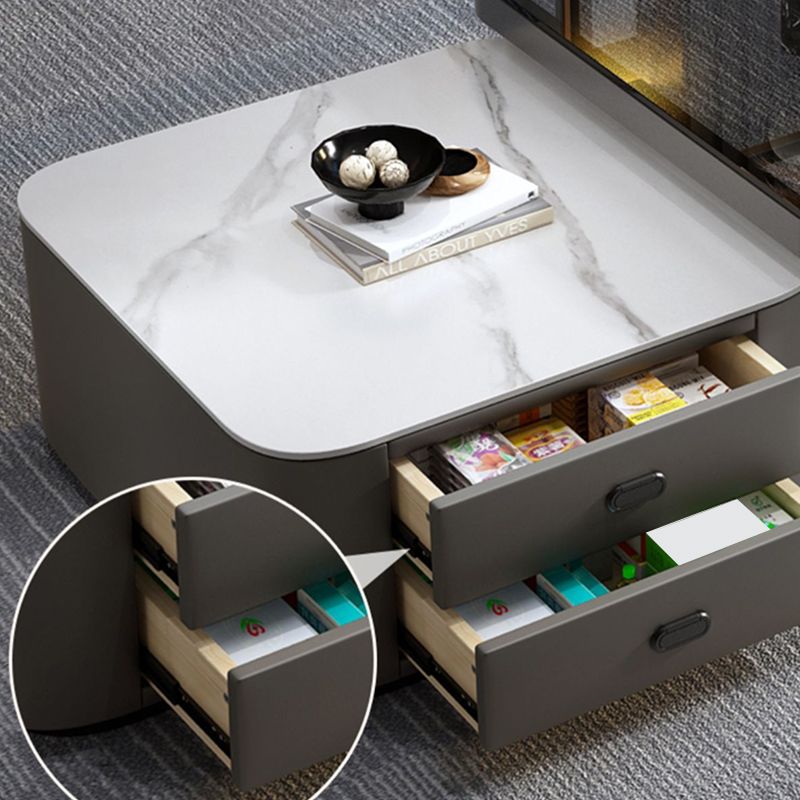 Square Coffee Table Glass Top Coffee Table Set for Living Room Clearhalo 'Coffee & Accent Tables' 'Coffee Tables' 'coffee_tables' 'furn' 'furn_coffee_tables' 'Furniture' 'Living Room Furniture' 1200x1200_ee5506ab-47dc-4e76-84f5-0fbeb1e818b5