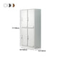 Contemporary Steel Storage Cabinet Hinged Wardrobe Armoire for Home Clearhalo 'Armoires & Wardrobes' 'armoires_wardrobes' 'Bedroom Furniture' 'furn' 'furn_armoires_wardrobes' 'Furniture' 1200x1200_ee57f387-1f02-4648-aeaf-090c1f06a4b3