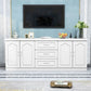 Console de télévision de stockage fermé de style moderne avec 3 tiroirs