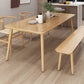 Simplicity Home Solid Wood Dining Table Rectangle Shape Dining Table with 4 Legs Base Clearhalo ' dining_table' 'Dining Tables & Seating' 'Dining Tables' 'furn' 'furn_dining_table' 'Furniture' 'furniture_dining_table' 'Kitchen & Dining Furniture' 'kitchen&dining_furn' 'kitchen' 'kitchen_dining_table' 1200x1200_ee5b9ace-a500-4c6e-8ed1-0cc4c482cd85