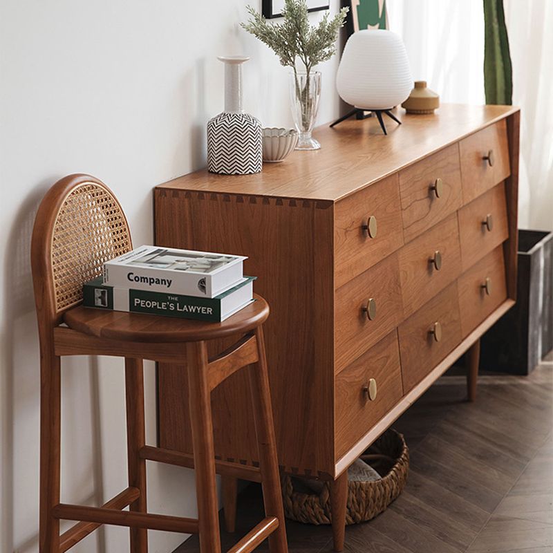 Modern Chest Pine 9 - Drawer Rectangle Straight Legs Accent Chest Clearhalo 'Cabinets & Chests' 'cabinets_chests' 'furn' 'furn_cabinets_chests' 'Furniture' 'Living Room Furniture' 1200x1200_ee5c03b6-9b26-4296-b4a8-1a2bfb3b8fb2