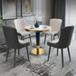 1/2/3/4/5 Pcs Metal Modern Dining Set with Round Dining Table Dinette Set Clearhalo 'Dining Room Sets' 'Dining Tables & Seating' 'dining_room_set' 'furn' 'furn_dining_room_set' 'Furniture' 'furniture_dining_room_set' 'Kitchen & Dining Furniture' 'kitchen&dining_furn' 'kitchen' 1200x1200_ee5cc3c3-b8e8-41f6-9a83-6739f9a21484
