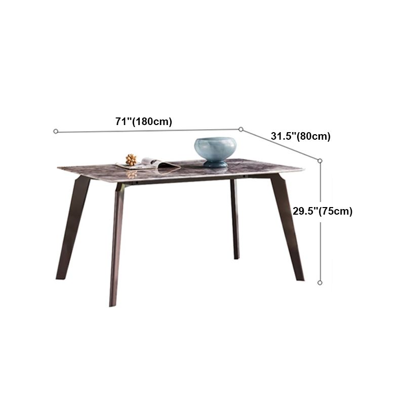 Contemporary 1/4/5 Pieces Dining Set Sintered Stone Dining Room Set Clearhalo 'Dining Room Sets' 'Dining Tables & Seating' 'dining_room_set' 'furn' 'furn_dining_room_set' 'Furniture' 'furniture_dining_room_set' 'Kitchen & Dining Furniture' 'kitchen&dining_furn' 'kitchen' 1200x1200_ee5d35b0-743d-4839-acde-a1dd1f99b6f6