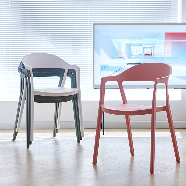 Nordic Style Matte Finish Plastic Armless Dining Chair for Home Clearhalo 'Dining Chairs' 'Dining Tables & Seating' 'dining_chair' 'furn' 'furn_dining_chair' 'Furniture' 'Kitchen & Dining Furniture' 1200x1200_ee5d85cc-273f-4c4f-9a8c-97511a893086