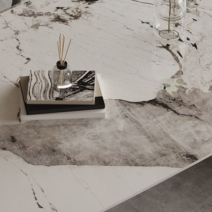 Ensemble de table à manger moderne en pierre 1/4/5/6 PCS PCS SETT avec chaises rembourrées