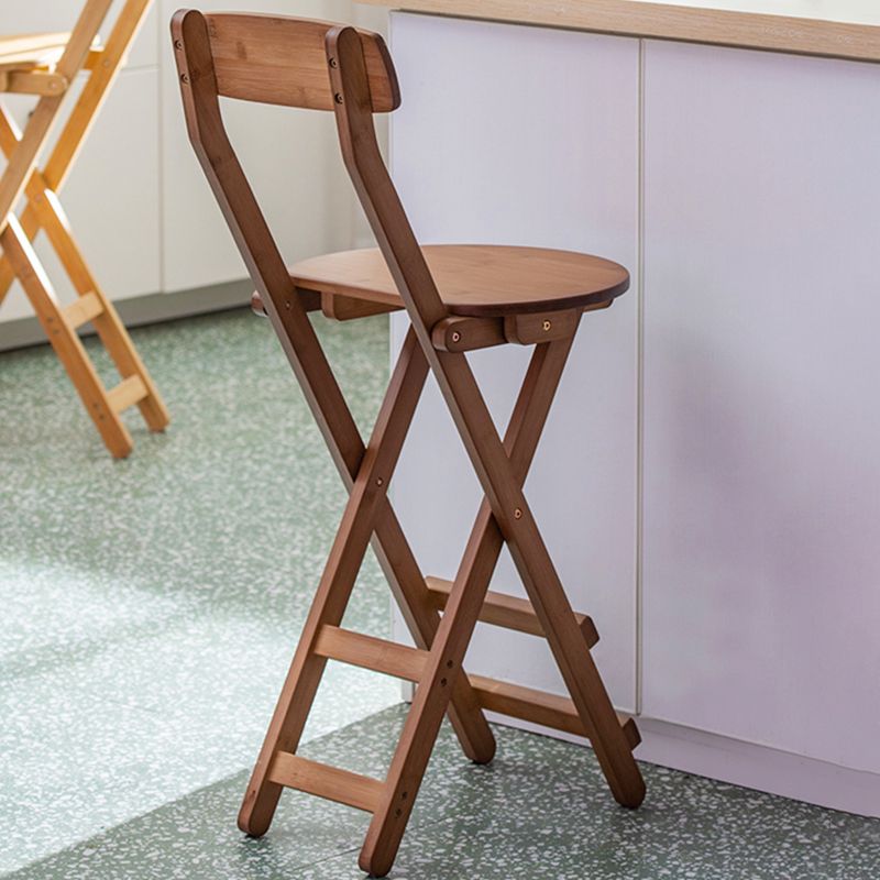 Contemporary Dining Stools Low Back Folding Bar Stools with Footrest Clearhalo 'Bar Furniture' 'Bar Stools' 'bar_stools' 'furn' 'furn_bar_stools' 'Furniture' 'Kitchen & Dining Furniture' 1200x1200_ee613fd6-a6a3-4ab4-a8f8-3f2e3da415d3