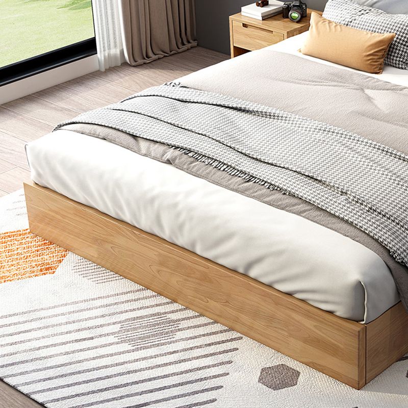 Mid-Century Modern Platform Bed Frame Solid Wood Platform Bed Clearhalo 'Bedroom Furniture' 'Beds' 'furn' 'furn_beds' 'Furniture' 1200x1200_ee648ac5-b591-4653-a46a-e6ea74ad38c6