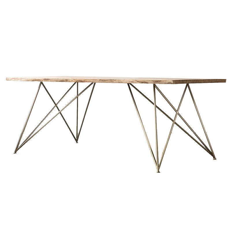 Industrial Style Home Wooden Dining Table Rectangle Shape Table with 4 Legs Base Clearhalo ' dining_table' 'Dining Tables & Seating' 'Dining Tables' 'furn' 'furn_dining_table' 'Furniture' 'furniture_dining_table' 'Kitchen & Dining Furniture' 'kitchen&dining_furn' 'kitchen' 'kitchen_dining_table' 1200x1200_ee667c6f-11ab-4345-8469-01960e83c50a