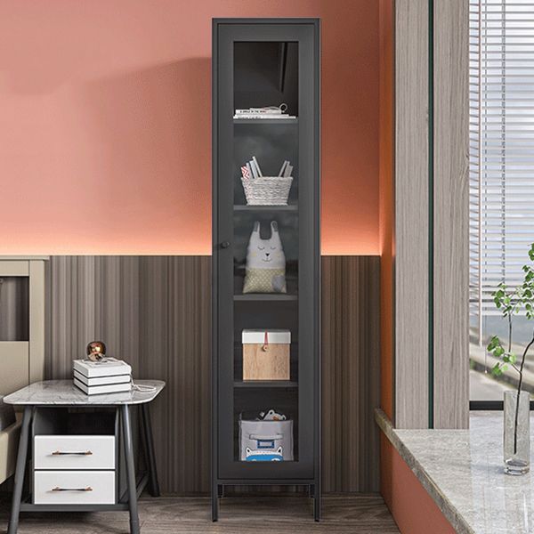 71"H Closed Metal Bookshelf Nordic Home Office Rectangular Bookcase Clearhalo 'Bookcases' 'furn' 'furn_bookcases' 'Furniture' 'Office Furniture' 1200x1200_ee670780-65cd-4cf9-b908-6a080083bf69