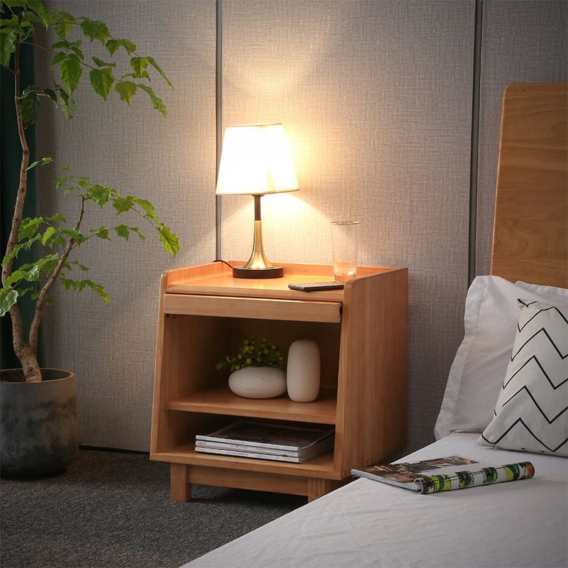 Contemporary Wood Accent Table Nightstand 21.65" Tall Bed Nightstand Clearhalo 'Bedroom Furniture' 'furn' 'furn_night_stand' 'Furniture' 'night_stand' 'Nightstands' 1200x1200_ee685554-b042-48bc-bd98-58bb6bc88eb2