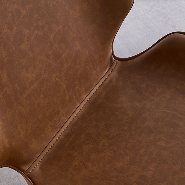 Contemporary Style Metal Dining Chair Dining Wingback Armless Side Chairs for Kitchen Clearhalo ' kitchen&dining_furn' 'Dining Chairs' 'Dining Tables & Seating' 'dining_chair' 'furn' 'furn_dining_chair' 'Furniture' 'furniture_dining_chair' 'Kitchen & Dining Furniture' 'kitchen' 1200x1200_ee68cb93-2652-468a-984e-e381488b843a