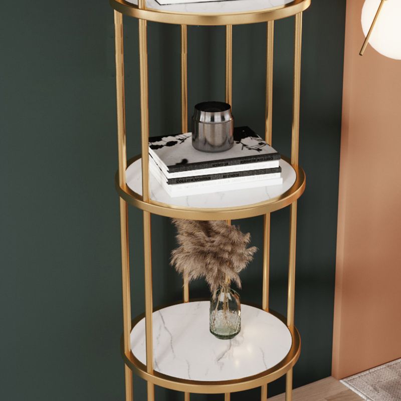 Scandinavian Metal Corner Bookshelf Open Vertical Bookshelf for Living Room Clearhalo 'Bookcases' 'furn' 'furn_bookcases' 'Furniture' 'furniture_bookcases' 'kitchen' 'kitchen_bookcases' 'Living Room Furniture' 'Office Furniture' 1200x1200_ee69298c-e573-4740-a5e5-90583a48700d