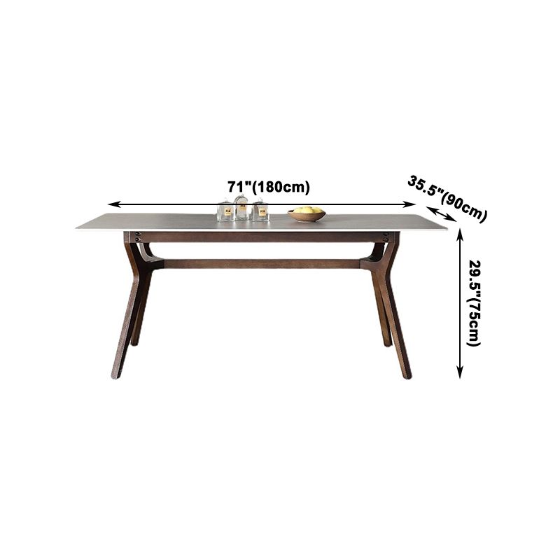 Mid-Century Modern Rectangle Dining Table Grey Sintered Stone Table Clearhalo ' dining_table' 'Dining Tables & Seating' 'Dining Tables' 'furn' 'furn_dining_table' 'Furniture' 'furniture_dining_table' 'Kitchen & Dining Furniture' 'kitchen&dining_furn' 'kitchen' 'kitchen_dining_table' 1200x1200_ee6b9a7b-5be1-46fa-85a1-60aa2a8251ea