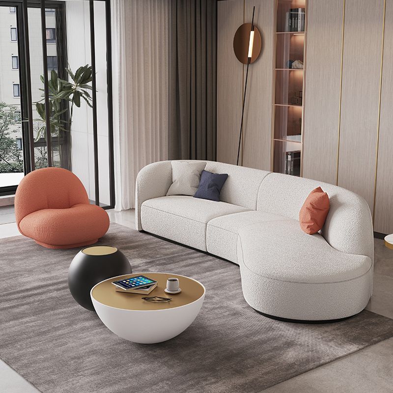 Contemporary Fabric/Faux Leather Seating Tight Back Sofa for Living Room Clearhalo 'furn' 'furn_sofas' 'Furniture' 'Living Room Furniture' 'Sofa' 'sofas' 1200x1200_ee6ca9bd-5099-4a65-bb25-e9802838d1c4